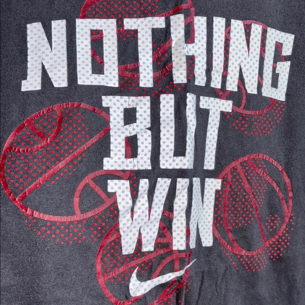 Nike Black and Red Kids Short Sleeve Tee
